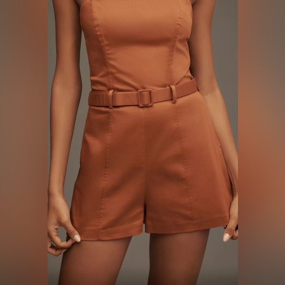 Anthropologie Maeve Strapless Bustier Romper L - Picture 8 of 9